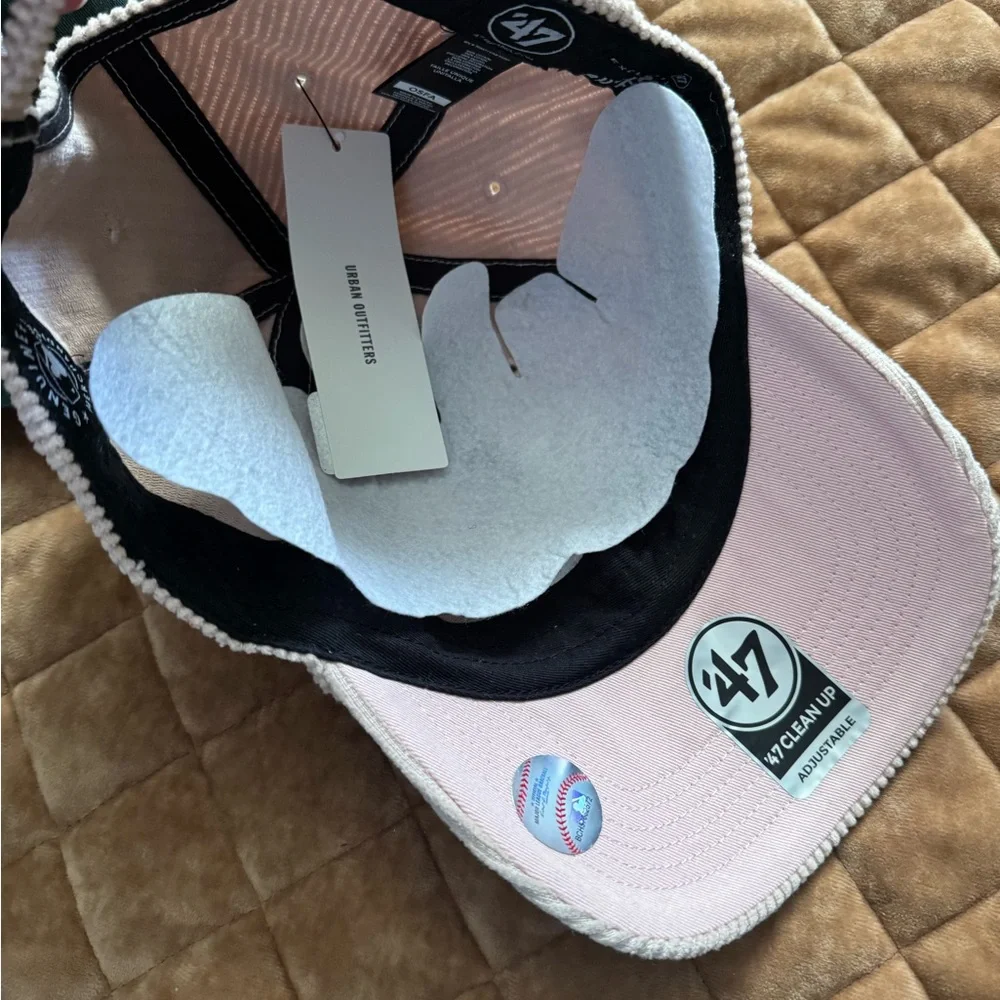 47 Brand Pale Pink &white corduroy Genuine Merchandise LA Dodgers cap/afjustable - Picture 10 of 12